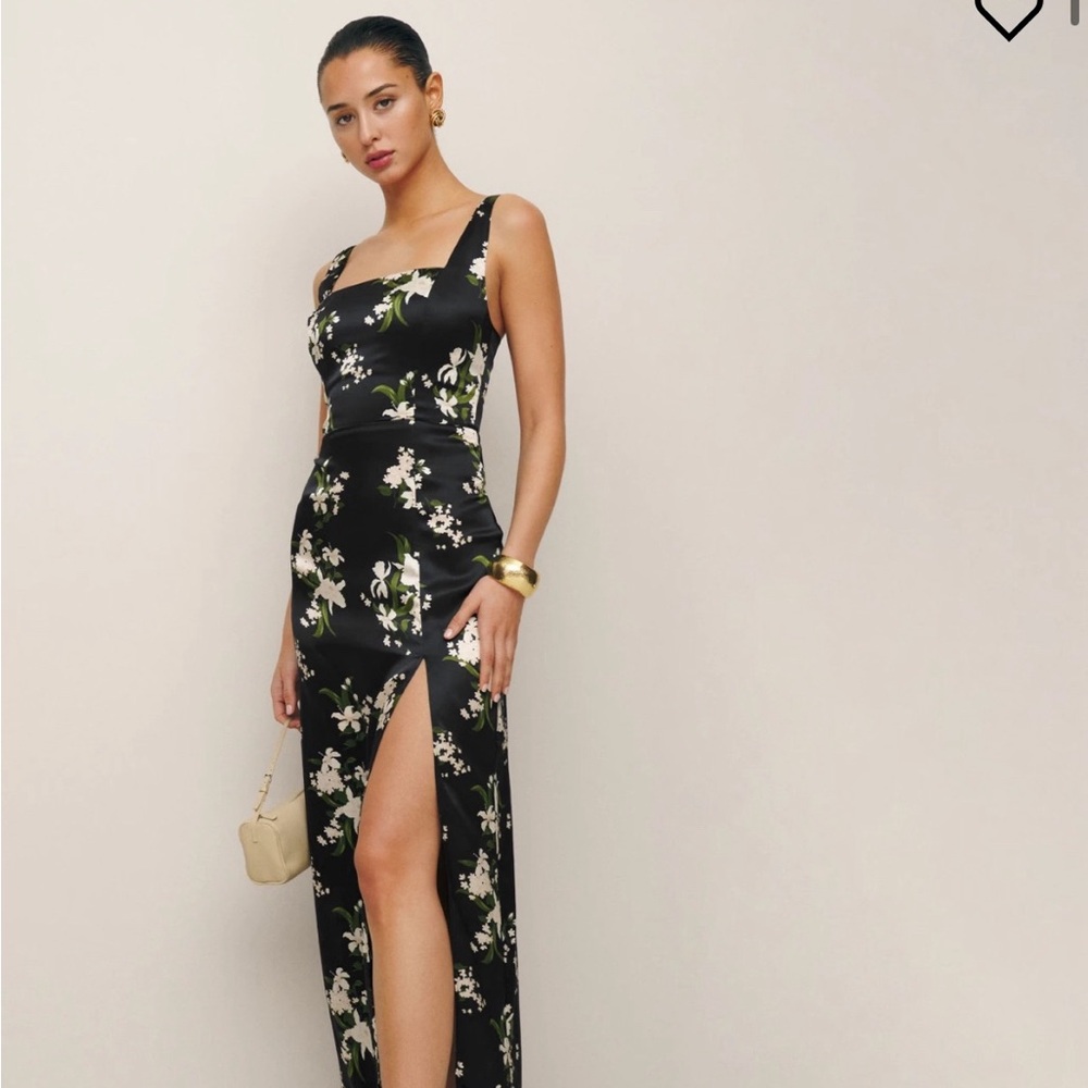 Reformation Solay Satin Dress